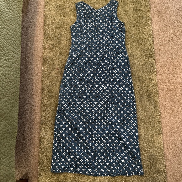 *SOLD* Liz Claiborne denim maxi dress - Picture 4 of 5